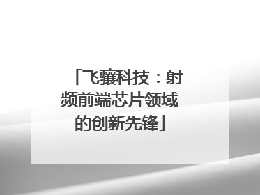 飞骧科技：射频前端芯片领域的创新先锋